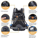 Diamond Candy Hiking Backpack Waterproof 40l Outdoor Backpacks for Men and Women with Rain Cover