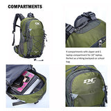 Diamond Candy Hiking Backpack Waterproof 40l Outdoor Backpacks for Men and Women with Rain Cover