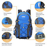 Diamond Candy Hiking Backpack Waterproof 40l Outdoor Backpacks for Men and Women with Rain Cover