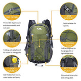 Diamond Candy Hiking Backpack Waterproof 40l Outdoor Backpacks for Men and Women with Rain Cover