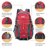 Diamond Candy Hiking Backpack Waterproof 40l Outdoor Backpacks for Men and Women with Rain Cover