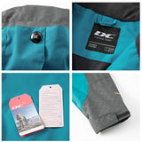 Diamond Candy Womens Rain Jacket Waterproof with Hood Lightweight Hiking Jacket Blue