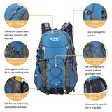Diamond Candy Hiking Backpack Waterproof 40l Outdoor Backpacks for Men and Women with Rain Cover