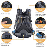 Diamond Candy Hiking Backpack Waterproof 40l Outdoor Backpacks for Men and Women with Rain Cover