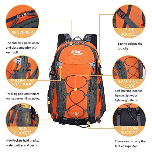 diamond rain bag Diamond Candy Hiking Backpack Waterproof 40l Outdoor Backpacks for Men