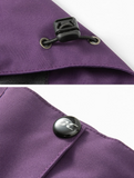 Diamond Candy Womens Rain Jacket Waterproof with Hood Lightweight Hiking Jacket Purple