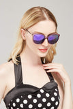 Diamond Candy Classic Round Polarized Sunglasses Vintage Sun Glasses For Women