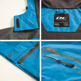 Diamond Candy Waterproof Rain Jacket Women Lightweight Outdoor Raincoat Hooded for Hiking Blue