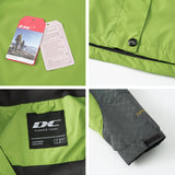 Diamond Candy Womens Rain Jacket Waterproof with Hood Lightweight Hiking Jacket Green