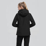 Diamond Candy Womens Winter Ski Jacket, 3-in-1 Warm Waterproof Coat with Windproof Fleece Liner Black