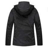 Diamond Candy Womens Winter Ski Jacket, 3-in-1 Warm Waterproof Coat with Windproof Fleece Liner Black