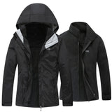 Diamond Candy Womens Winter Ski Jacket, 3-in-1 Warm Waterproof Coat with Windproof Fleece Liner Black