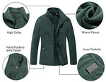 Diamond Candy Womens Winter Ski Jacket, 3-in-1 Warm Waterproof Coat with Windproof Fleece Liner Green