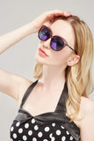 Diamond Candy Classic Round Polarized Sunglasses Vintage Sun Glasses For Women
