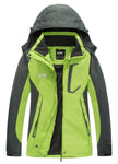 Diamond Candy Womens Rain Jacket Waterproof Winter Coat with Hood Windproof Lightweight Hiking Jackets for Ski