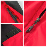 Diamond Candy Womens Rain Jacket Waterproof with Hood Lightweight Hiking Jacket Red