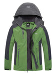 Diamond Candy Men's Hooded Waterproof Jacket Lightweight Rain Jacket Outdoor Casual Sportswear